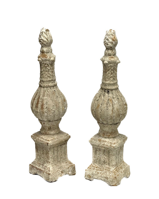Set of Two Standing Finials