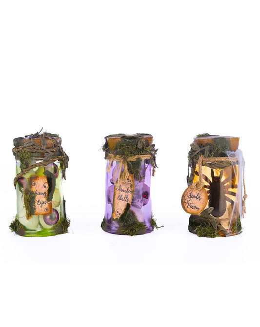 Katherine’s Collection Broomstick Acres Potion Jars Set of 3
