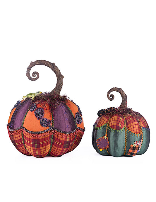 Katherine’s Collection Broomstick Acres Pumpkins Set Of 2