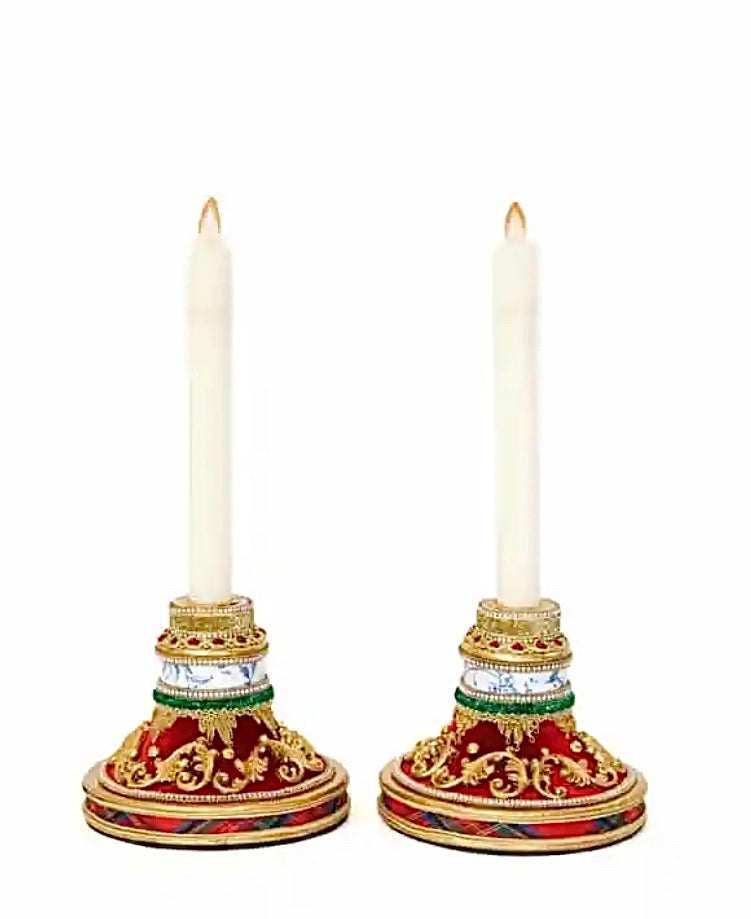 Katherine’s Collection Chinoiserie Candle Sticks Set of 2