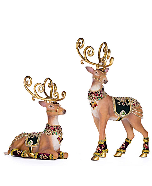 Katherine’s Collection Christmas Castle Deer Set of 2