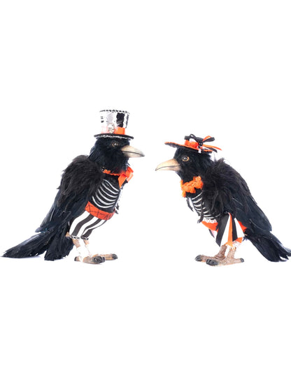 Katherine’s Collection Edgar Allen and Poe the Crows Set of 2