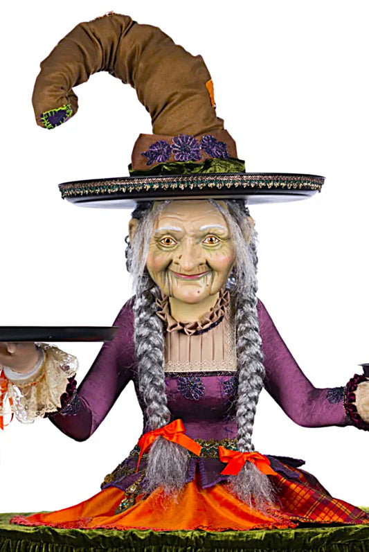 Katherine’s Collection Gertrude Grimoir Witch Cupcake Server