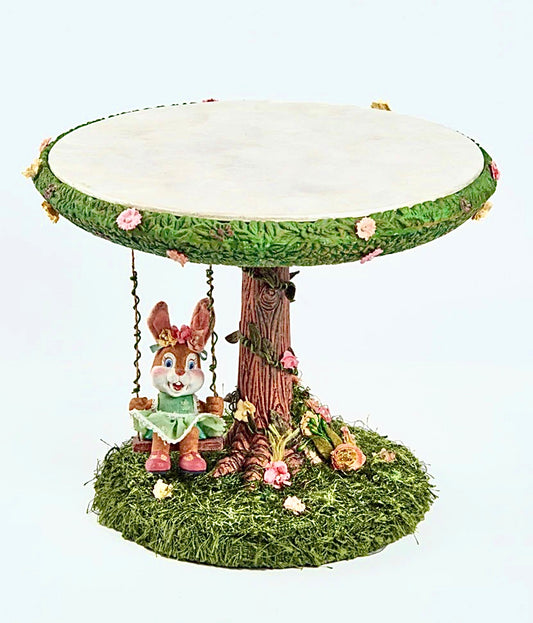 Katherine’s Collection Swinging into Spring Cake Plate