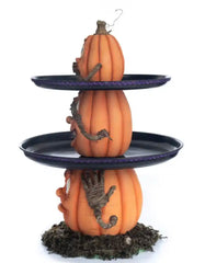 Katherine’s Collection Three Wise Pumpkins Tiered Tray