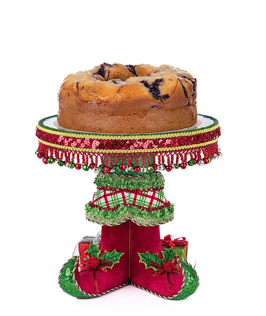 Katherine’s Collection Elf Boots Cake Plate