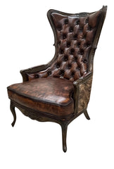 Kensington Wingback Leather Chair