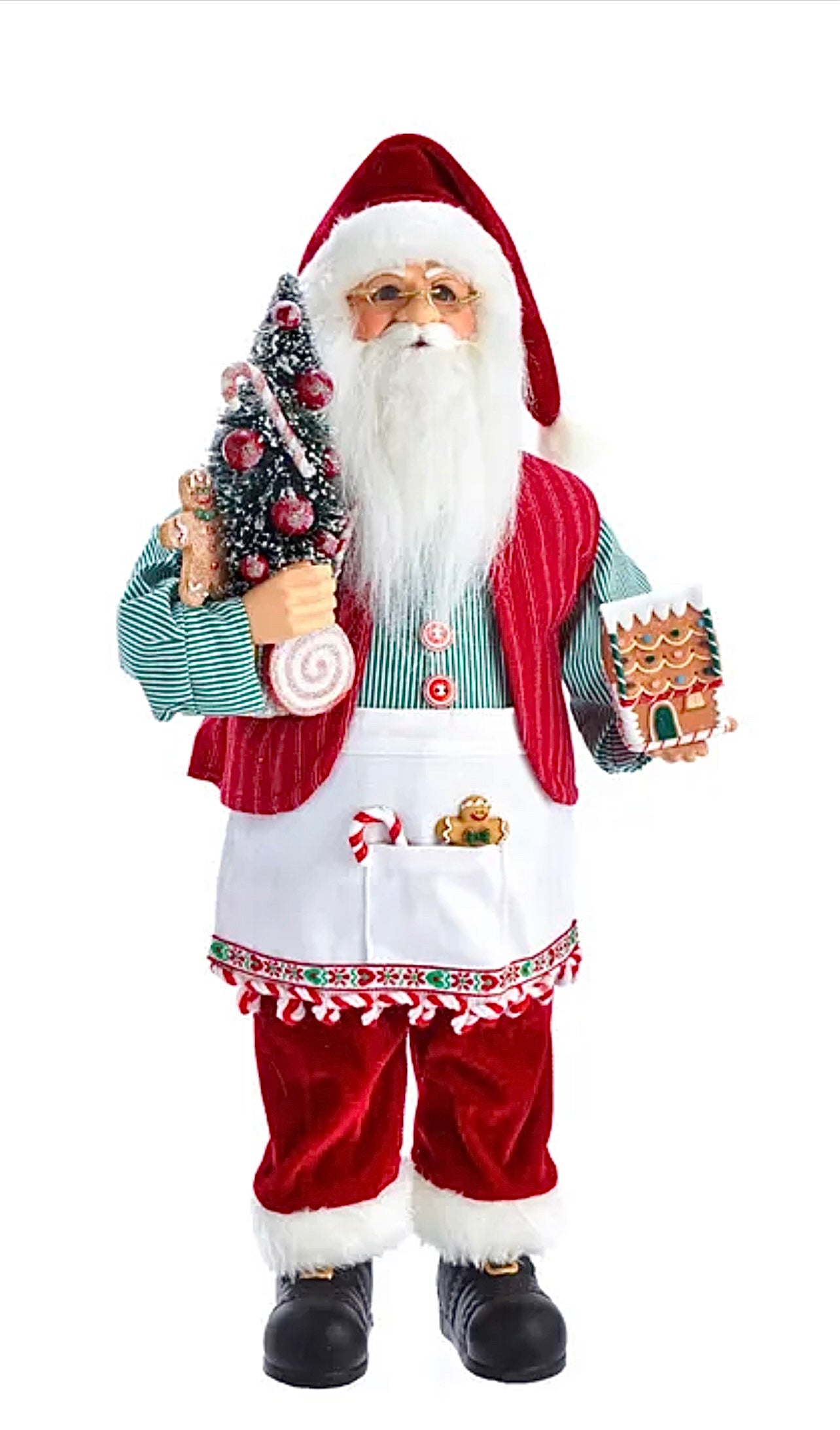 Kringles Santa With Gingerbread House
