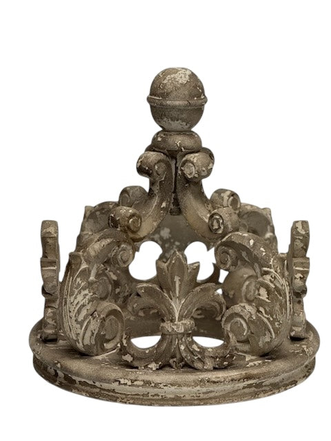 Large Table Crown Vintage White