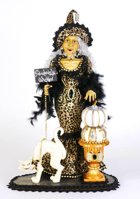 Lighted Fabulously Wicked Leopard Witch