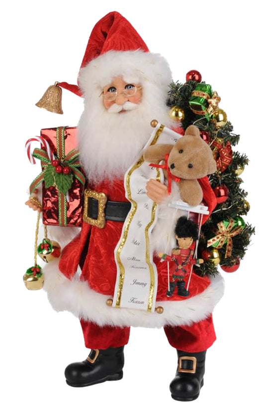 Lighted Good Tidings Santa