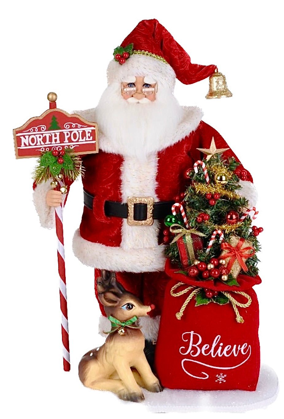 Lighted North Pole Magic Santa