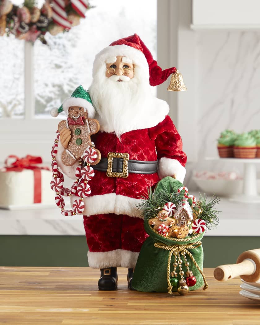 Lighted Peppermint Goodies Santa