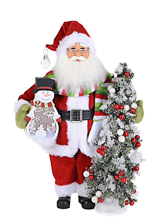 Lighted Snowy Days Santa