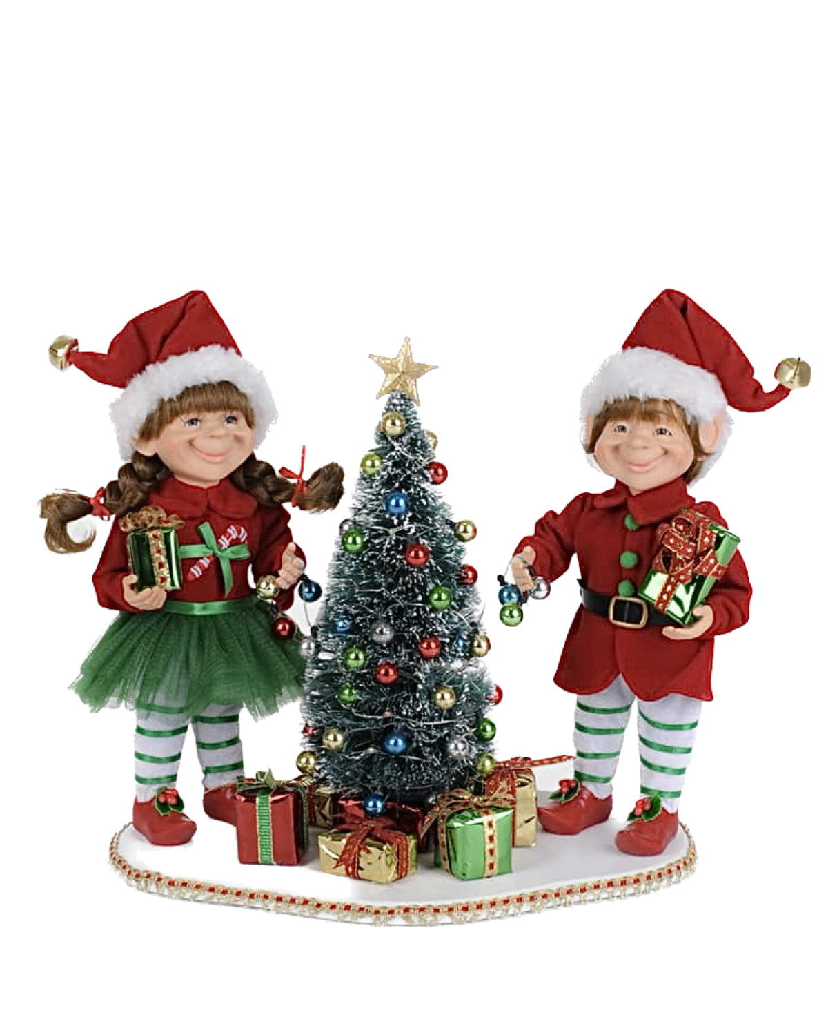 Lighted Tree Trimming Elf Set