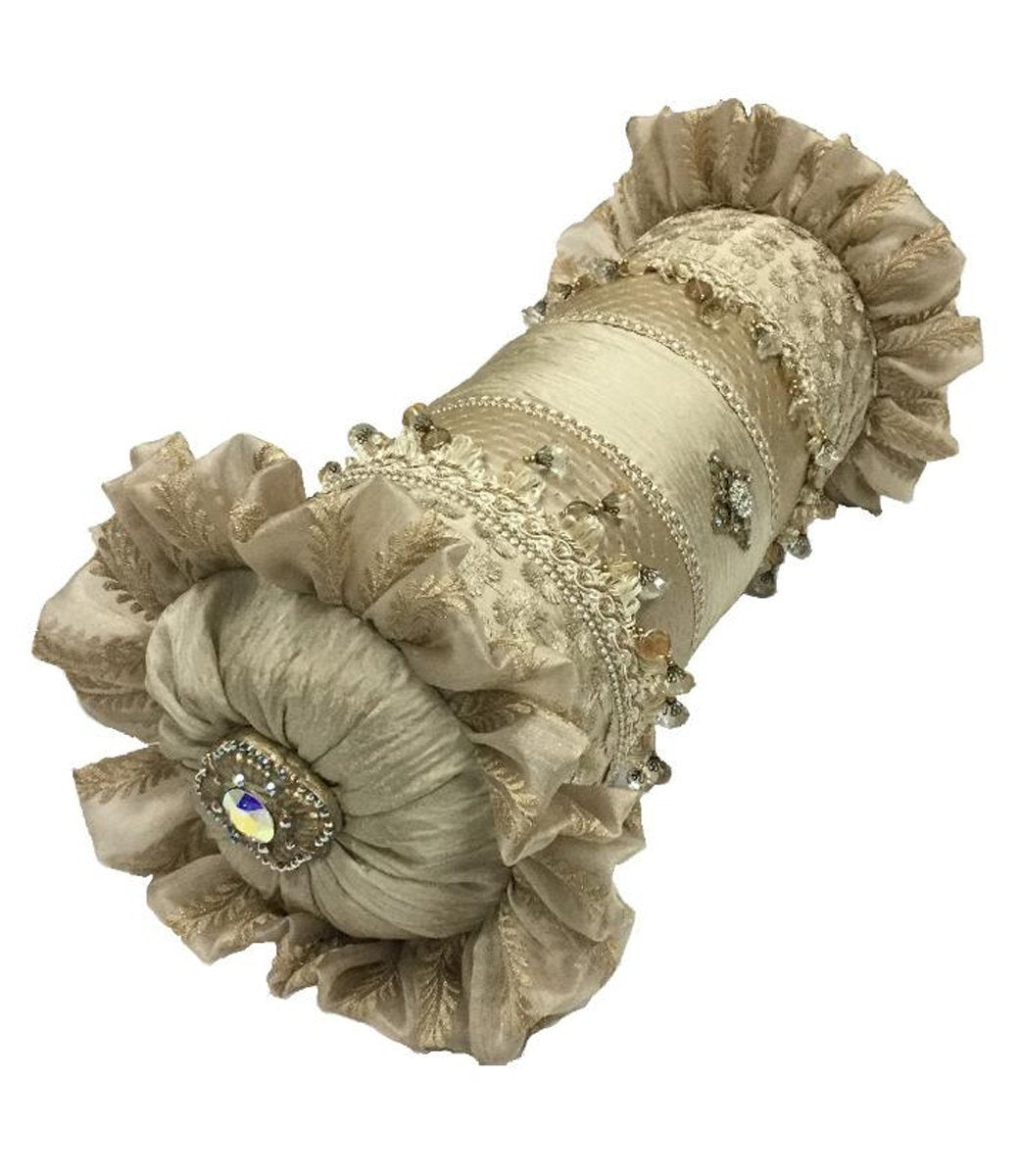 Luxury Neutral Accent Pillow Bolster 19X8