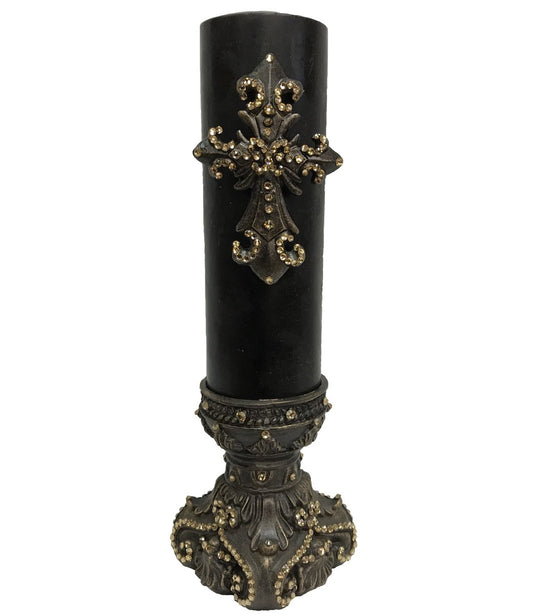Luxury_decorative_candles-old_world_candles-candle_with_cross-jeweled_candle_bases-fancy_candles-sir_oliver's_candles-reilly_chance