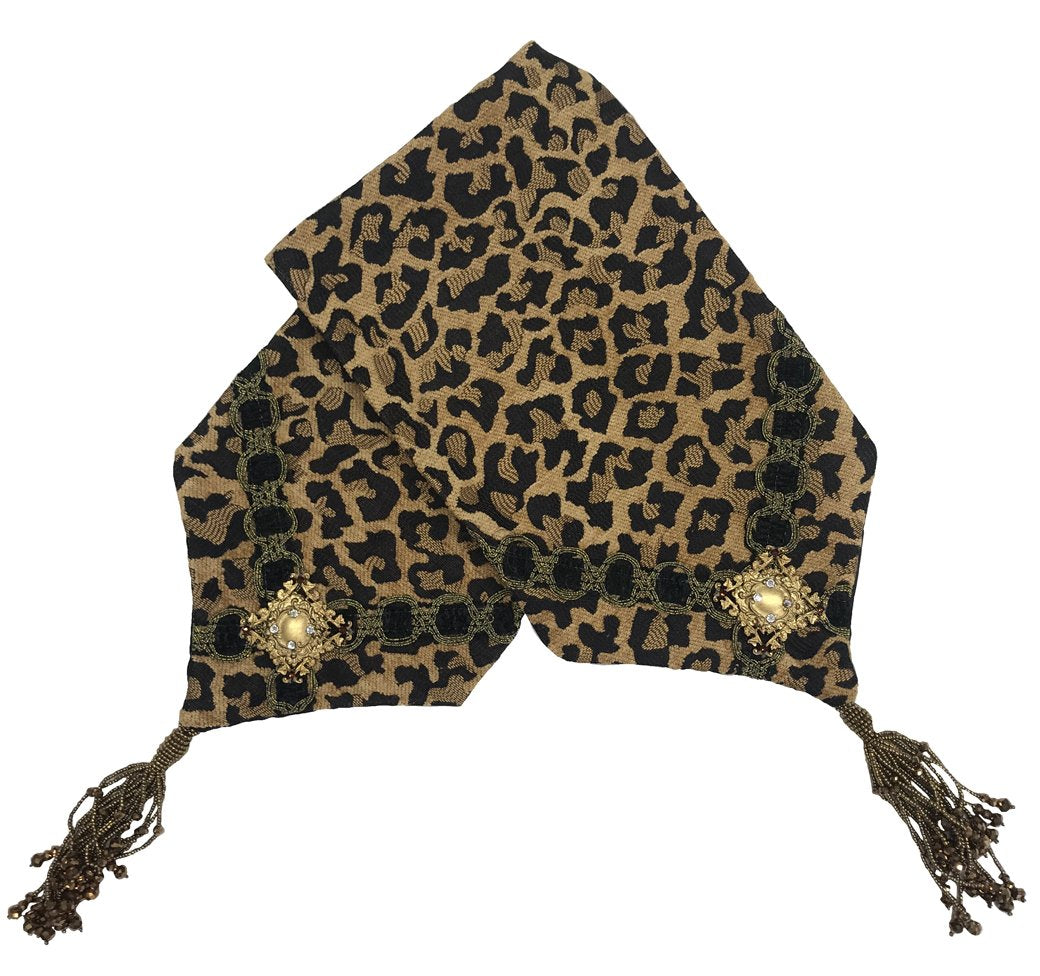 Toilet Tank Runner Leopard Black And Gold Bathroom Vanity Accessories