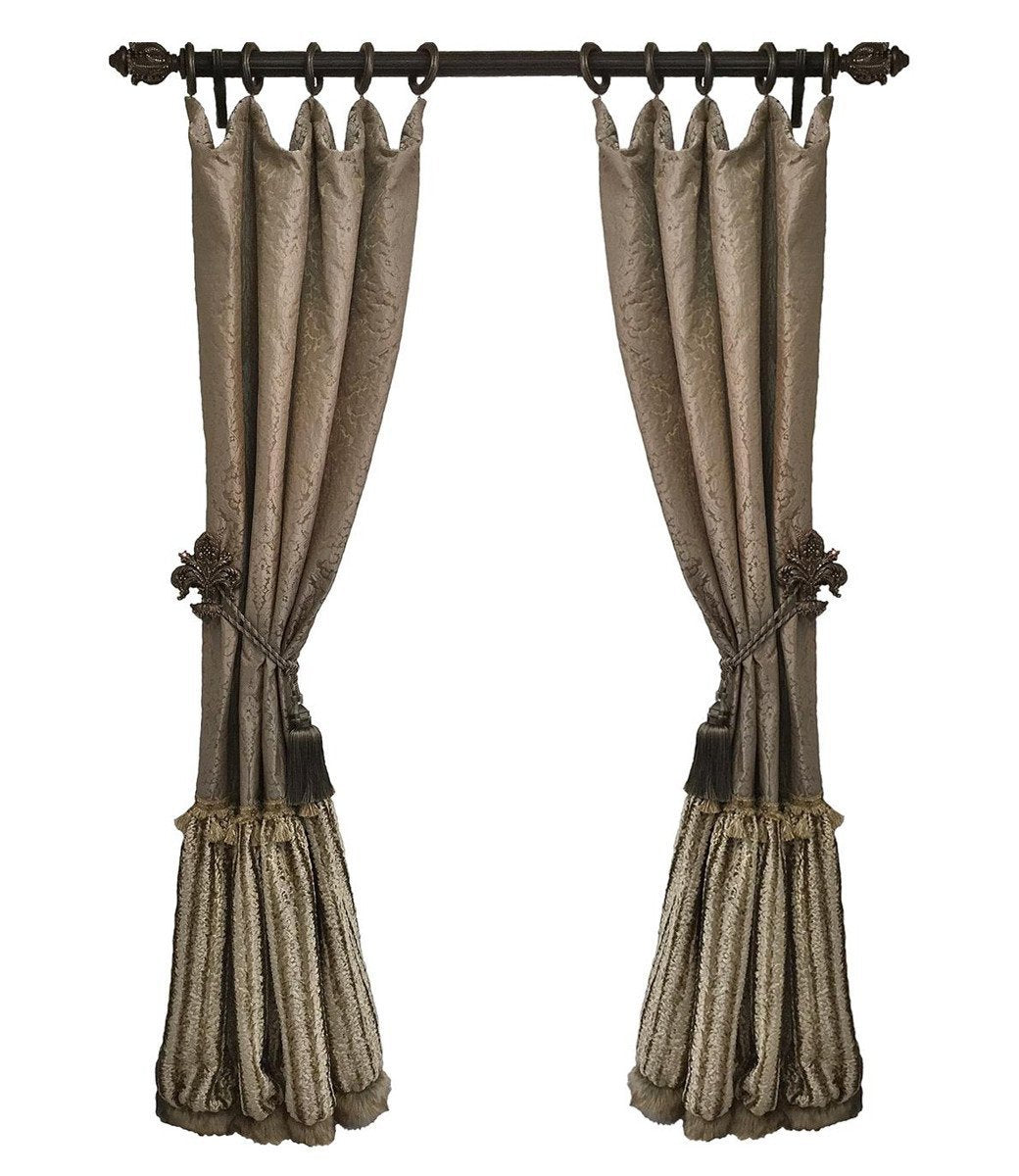 Decorative Curtain Panels Style #11 Available In Any Of Our Fabrics