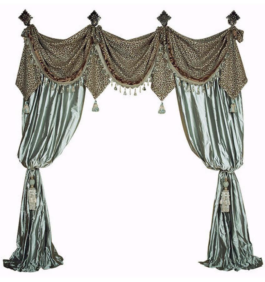 Luxury_window_treatments-curtains-leopard-spa_green-silk-reilly_chance_collection