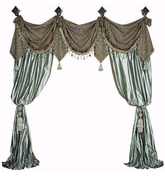 Luxury_window_treatments-curtains-leopard-spa_green-silk-reilly_chance_collection