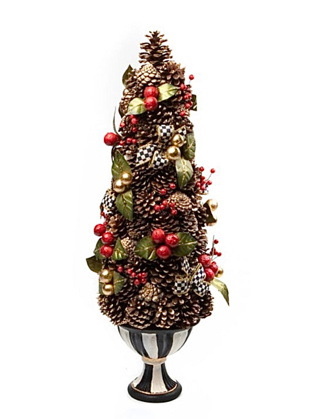 MacKenzie-Childs Courtly Classic Pinecone Tree Large
