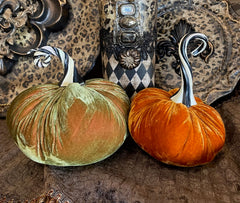 MacKenzie-Childs Velvet Pumpkins