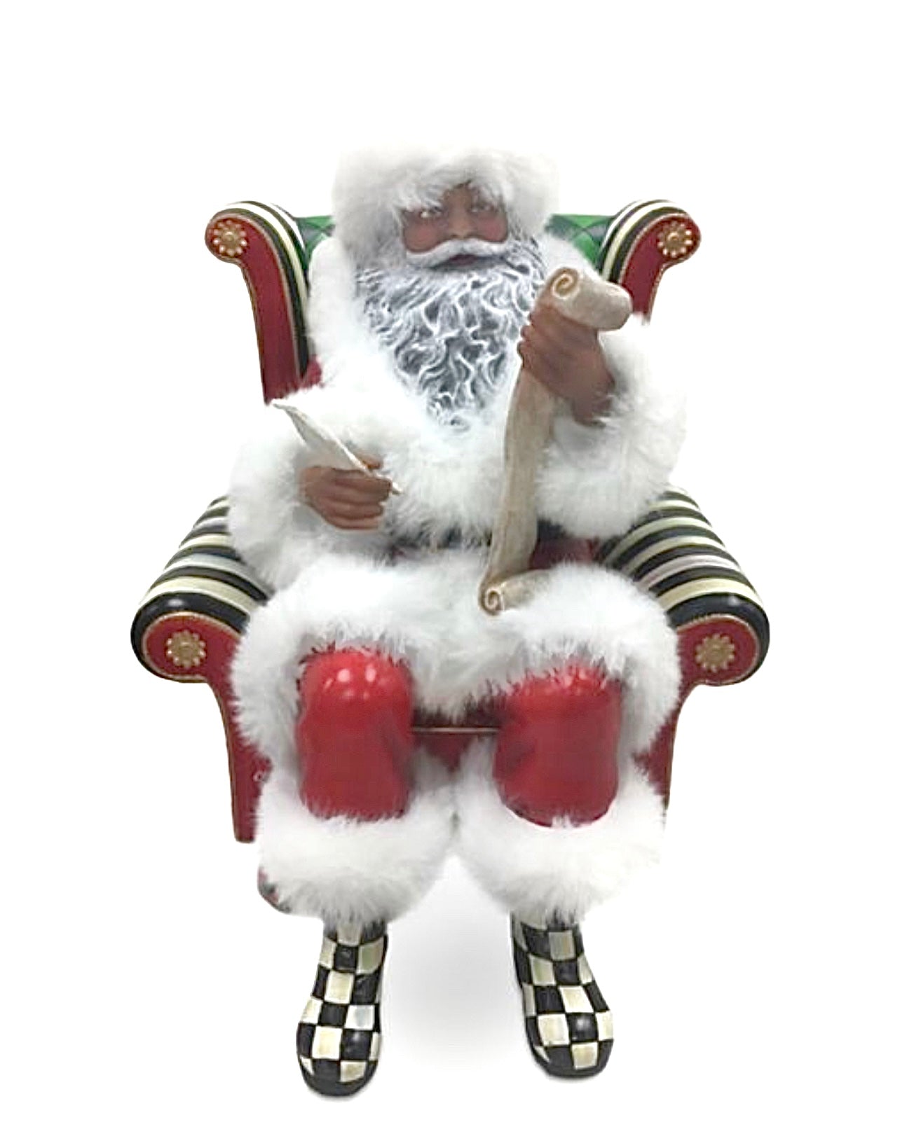 MacKenzie-Childs Wish List Black Santa