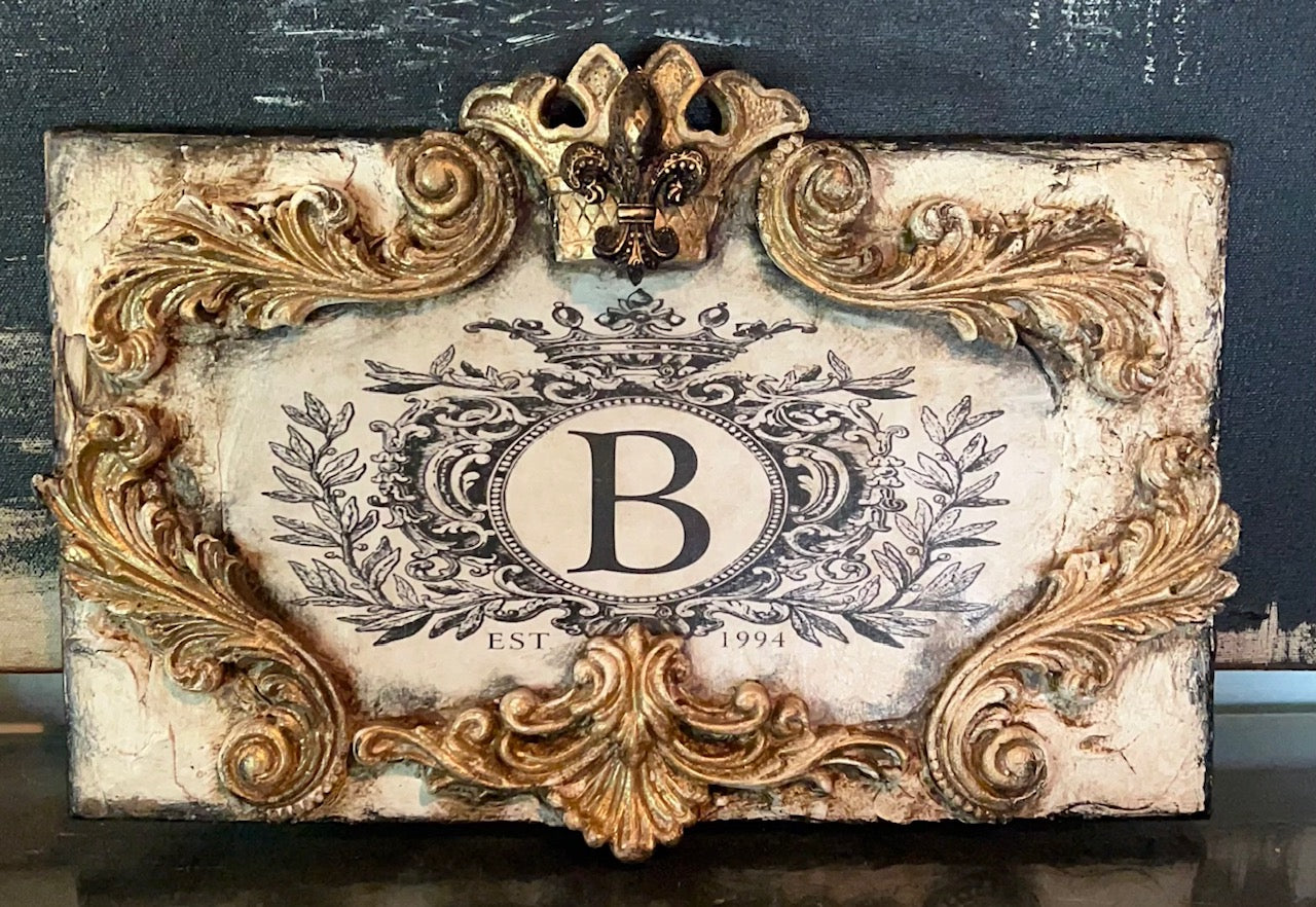 Michelle Butler Monogram Plaque