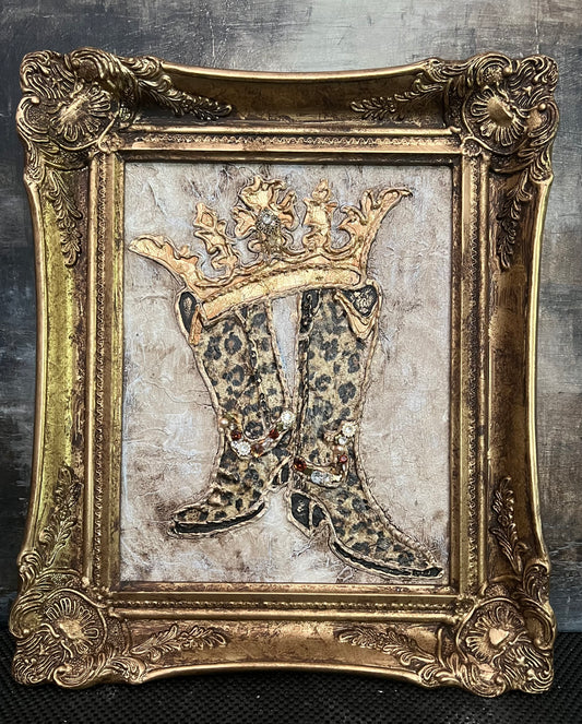 Michelle Butler Rodeo Queen Leopard Art Small