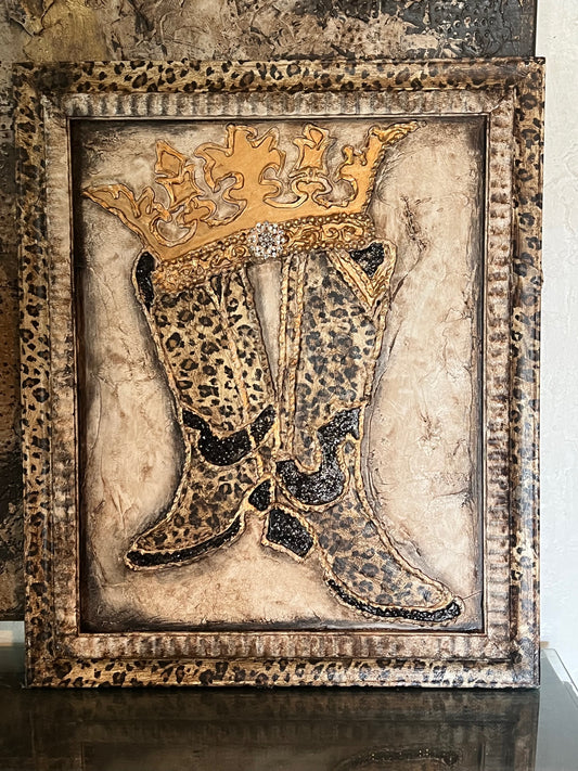 Michelle Butler Rodeo Queen Leopard Art