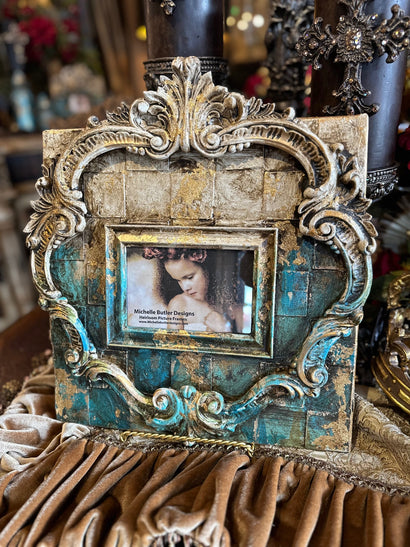 Michelle Butler Tabletop Frame with Harlequin and Fleur de Lis –  Reilly-Chance Collection