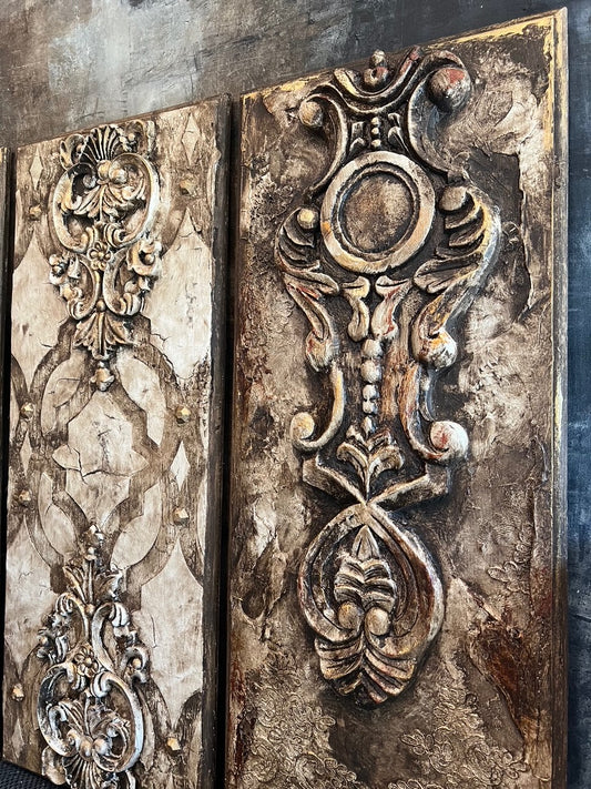 Michelle Butler Designs Set of Three Small Wall Plaques