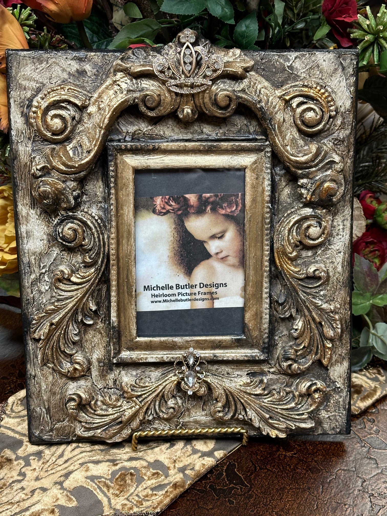 Michelle Butler Heirloom Tabletop Frame with Scrolls
