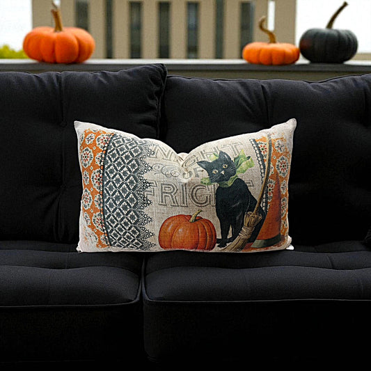Night of Fright Halloween Pillow