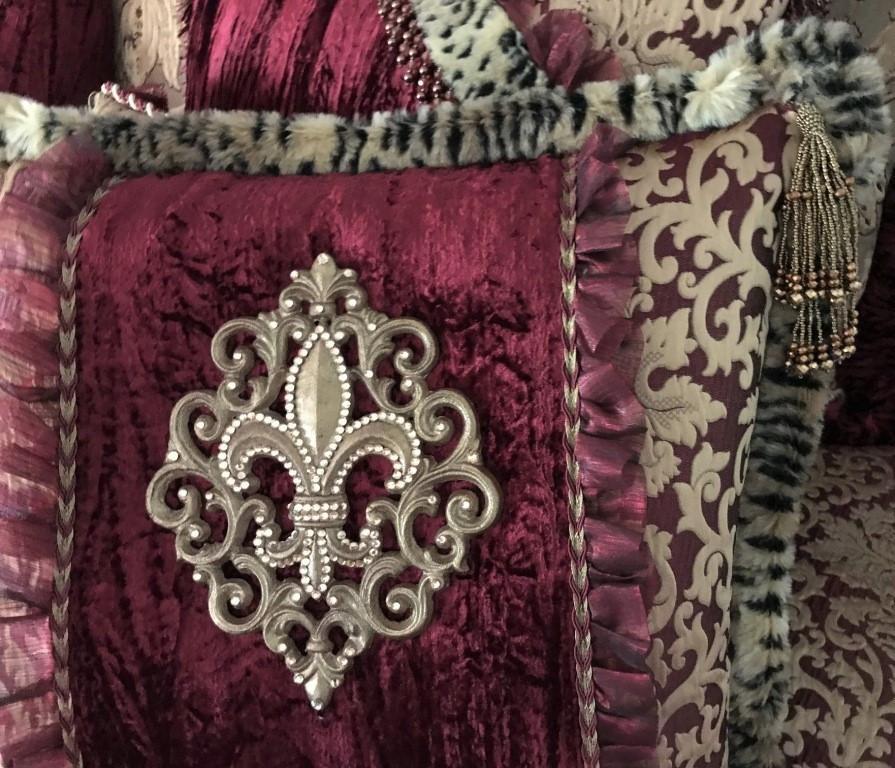 Old_world_bedding-burgundy-gold-velvet-swarovski_crystals-jaquard_fabrics-over_sized_bedding-decorative_pillows-reilly_chance_collection_grande
