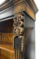 Palermo Large Handcarved Wood Bookcase
