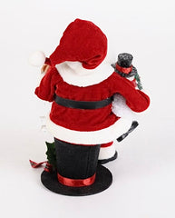 Santa Sitting On Top Hat