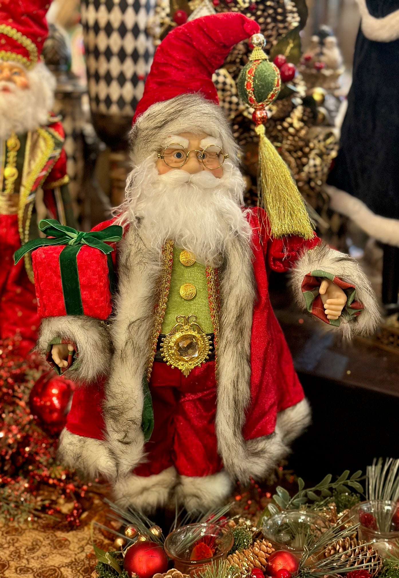 Santa with Ornament Tassel