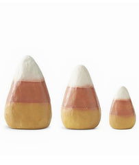 Set of 3 Halloween Candy Corn Pieces