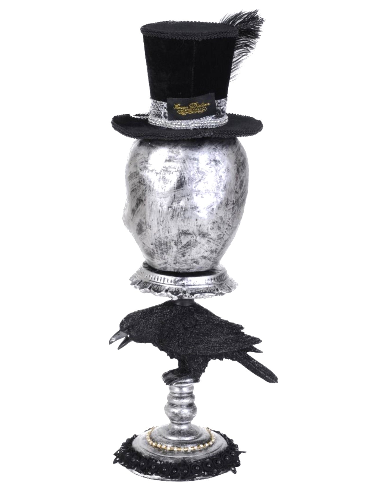 Silver Skull Pedestal