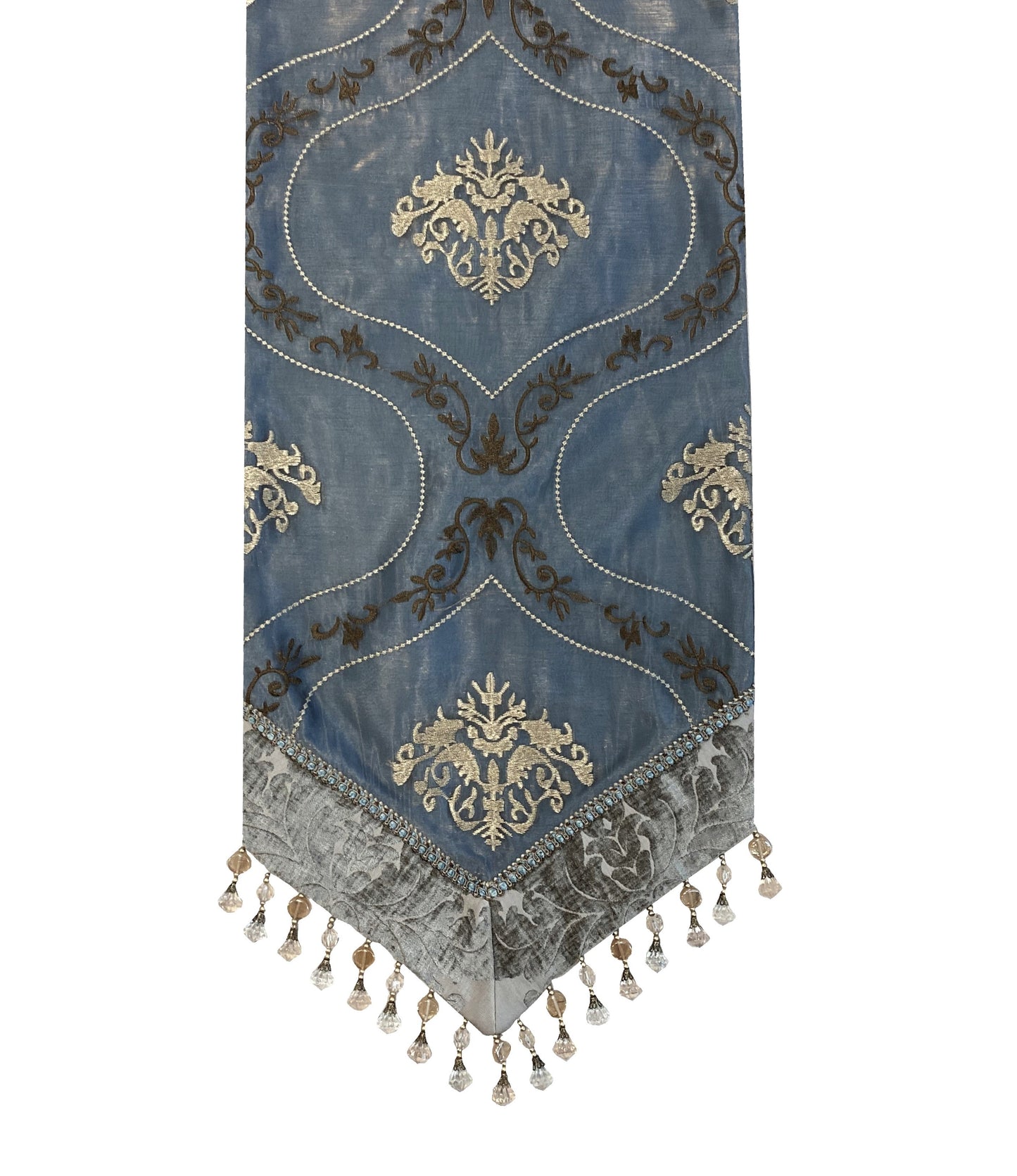 Tranquility Small Decorative Blue Table Runner