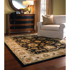 Eloquent Garden Hand Tufted Rug Brilliant Black