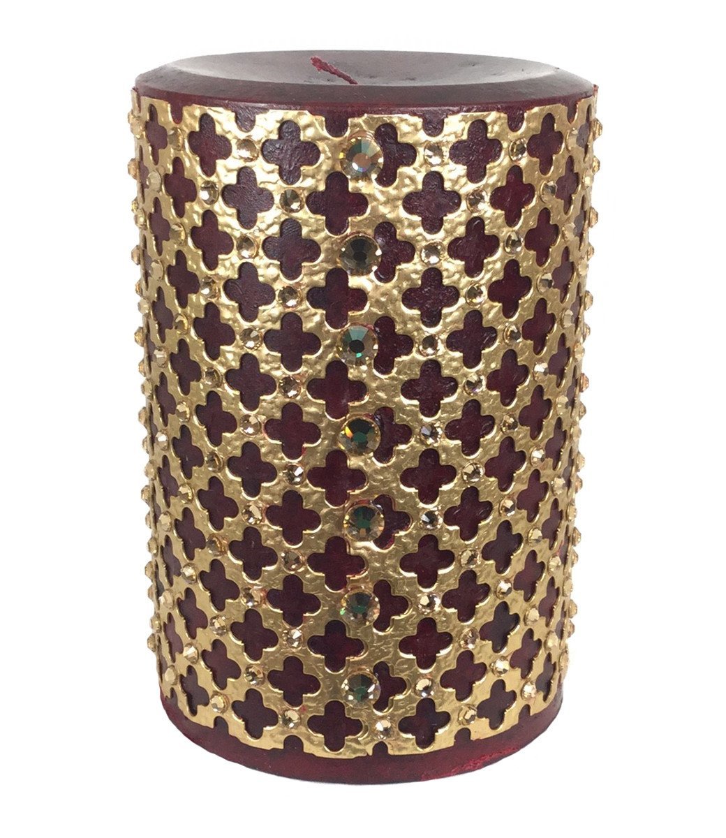 Triple_scented_candle-red-4x6-pomegranate-gold_jeweled_mesh-sir_olivers-reilly_chamce_collection_grande