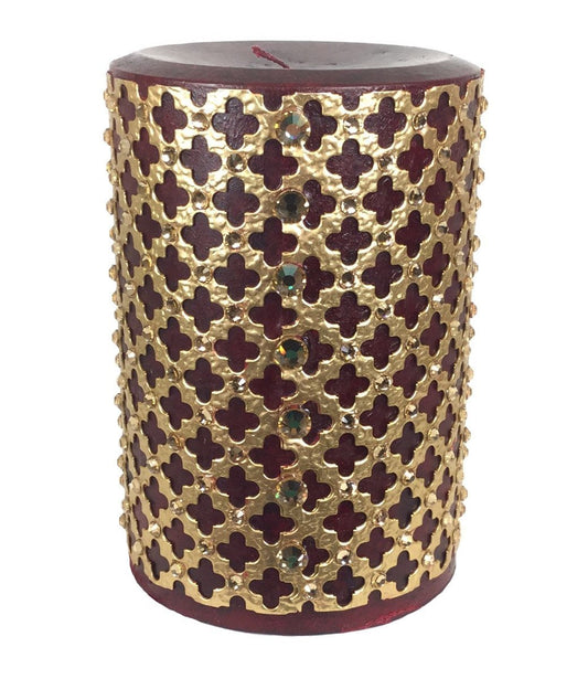 Triple_scented_candle-red-4x6-pomegranate-gold_jeweled_mesh-sir_olivers-reilly_chamce_collection_grande