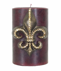 Triple_scented_candle-red-pomegranate-4x6-bronze_fleur_de_lis-sir_olivers-reilly_chance_collection_grande