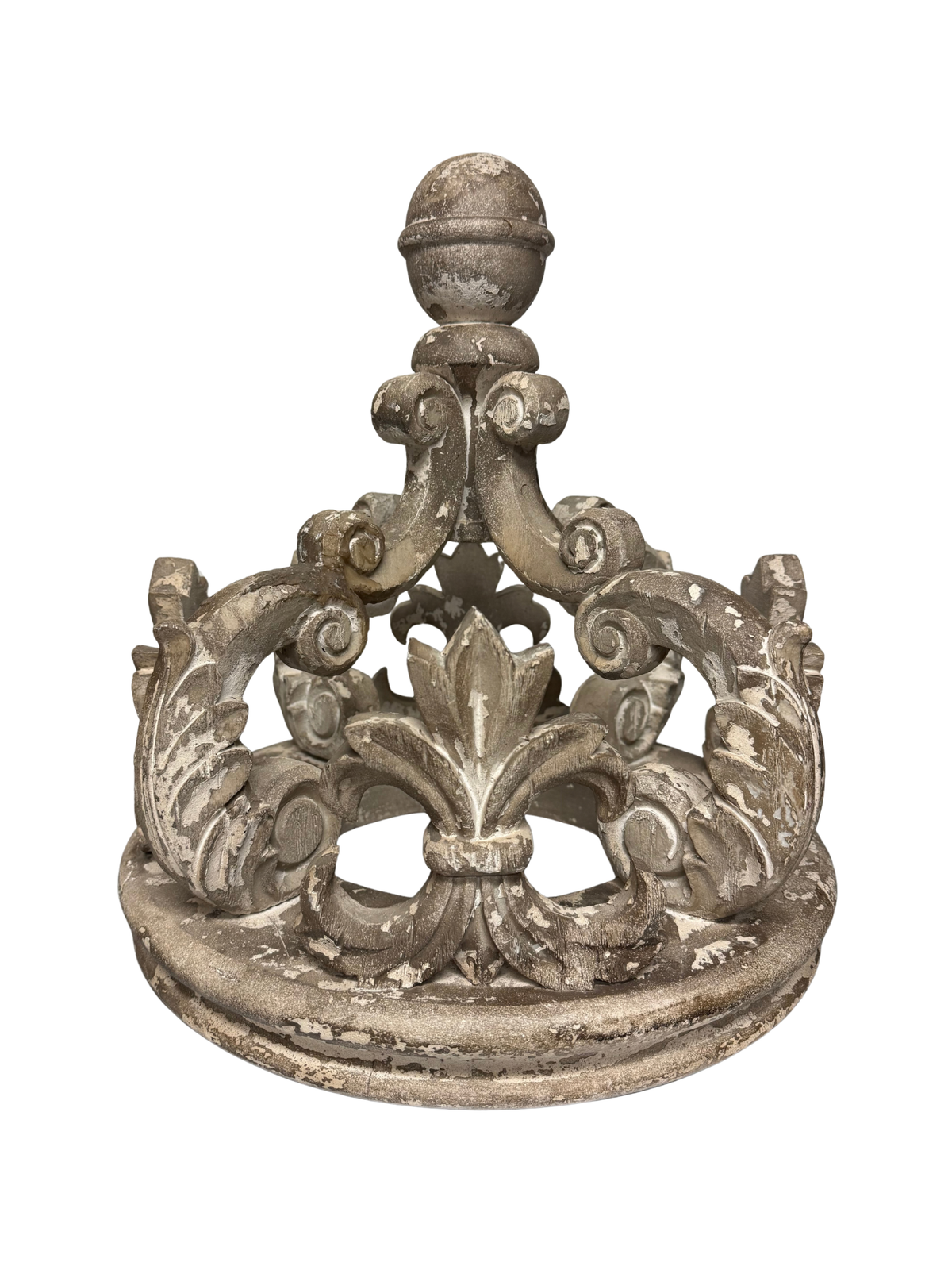 Large Carved Table Top Crown