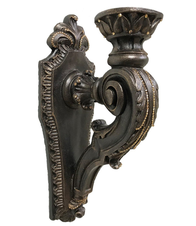 Crystal wall sconce candle holder store