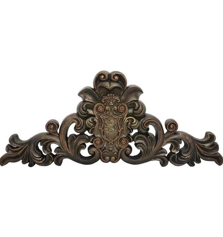 Wall_decor-scroll_panel-lion_shield-swarovski_crystals-wall_art-reilly_chance_collection