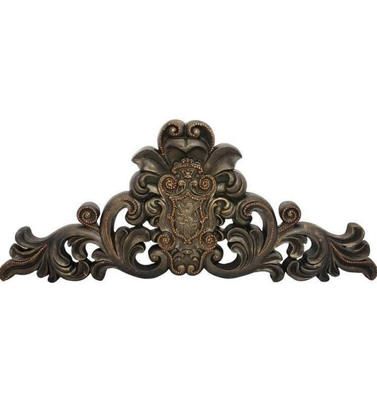 Wall_decor-scroll_panel-lion_shield-swarovski_crystals-wall_art-reilly_chance_collection